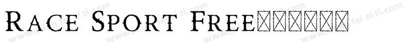 Race Sport Free字体转换